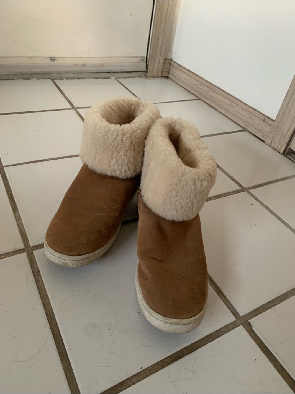UGG Cream Shearling Interior Boots